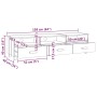 TV-Möbel HAMAR aus massivem weißem Kiefernholz 158x40x40 cm von vidaXL, TV-Möbel - Ref: Foro24-340473, Preis: 111,50 €, Rabat...