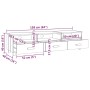 HAMAR TV-Schrank aus massivem dunkelgrauem Kiefernholz 158x40x40 cm von vidaXL, TV-Möbel - Ref: Foro24-340474, Preis: 111,74 ...