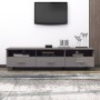 TV-Möbel HAMAR aus massivem Kiefernholz in hellem Grau, 158x40x40 cm. von vidaXL, TV-Möbel - Ref: Foro24-340475, Preis: 135,0...