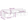 Mueble de TV HAMAR madera maciza de pino gris claro 158x40x40 de vidaXL, Muebles TV - Ref: Foro24-340475, Precio: 135,67 €, D...
