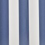 Toldo de lona azul y blanco 4x3 m (sin estructura)