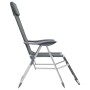 Klappbare Campingstühle mit Fußstütze 2 Stück Textilene grau von vidaXL, Gartenstühle - Ref: Foro24-360145, Preis: 169,38 €, ...