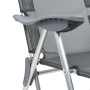 Klappbare Campingstühle mit Fußstütze 2 Stück Textilene grau von vidaXL, Gartenstühle - Ref: Foro24-360145, Preis: 169,38 €, ...