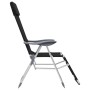 Folding camping chairs footrest 2 pcs textilene black by vidaXL, Garden chairs - Ref: Foro24-360146, Price: 178,86 €, Discoun...