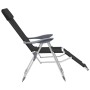 Folding camping chairs footrest 2 pcs textilene black by vidaXL, Garden chairs - Ref: Foro24-360146, Price: 178,86 €, Discoun...