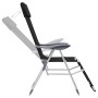Folding camping chairs footrest 2 pcs textilene black by vidaXL, Garden chairs - Ref: Foro24-360146, Price: 178,86 €, Discoun...