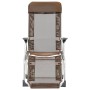 Faltbare Campingstühle mit Fußstütze 2 Stück Textilene Braun von vidaXL, Gartenstühle - Ref: Foro24-360148, Preis: 150,29 €, ...