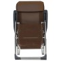 Faltbare Campingstühle mit Fußstütze 2 Stück Textilene Braun von vidaXL, Gartenstühle - Ref: Foro24-360148, Preis: 150,29 €, ...