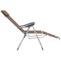 Folding camping chairs with footrest 2 pcs brown textilene by vidaXL, Garden chairs - Ref: Foro24-360148, Price: 150,29 €, Di...