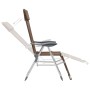 Faltbare Campingstühle mit Fußstütze 2 Stück Textilene Braun von vidaXL, Gartenstühle - Ref: Foro24-360148, Preis: 150,29 €, ...