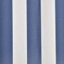 Toldo de lona azul y blanco 6x3 m (sin estructura)