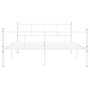 Estructura de cama sin colchón metal blanco 120x200 cm