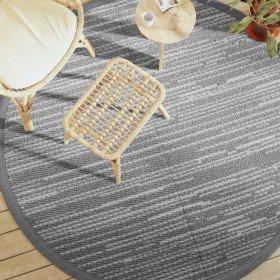 Alfombra exterior ARAKIL gris Ø200 cm PP