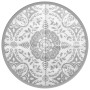 Alfombra de exterior ARAKIL gris claro Ø200 cm PP