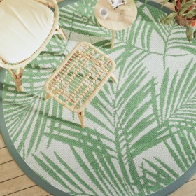 Alfombra exterior ARAKIL verde Ø200 cm PP