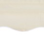 Toldo de lona blanco crema 4x3 m (sin estructura)