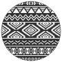 Alfombra de exterior ARAKIL negra Ø120 cm PP