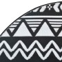 Alfombra de exterior ARAKIL negra Ø120 cm PP
