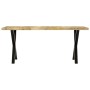 Esstisch aus massivem Mangoholz, 180 x 90 x 76 cm von vidaXL, Küchen- und Esstische - Ref: Foro24-283780, Preis: 435,03 €, Ra...