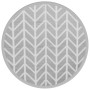 Alfombra de exterior ARAKIL gris Ø160 cm PP