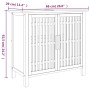 Armario de lavabo madera maciza de nogal 66x29x61,5 cm