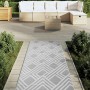 Alfombra exterior ARAKIL PP gris 80x250 cm