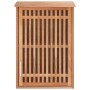 Armario de baño para pared madera maciza de nogal 42x23x60 cm
