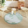 Alfombra de exterior ARAKIL verde Ø120 cm PP