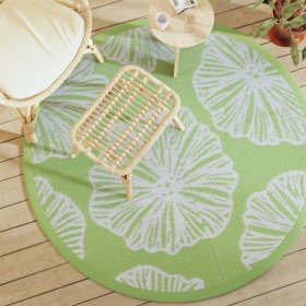 Alfombra exterior ARAKIL verde Ø160 cm PP