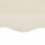 Toldo de lona blanco crema 6x3 m (sin estructura)