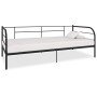 Estructura de cama sin colchón metal negro 90x200 cm en Camas y somieres | Comprar online en Foro24