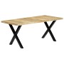 Esstisch aus massivem Mangoholz, 180 x 90 x 76 cm von vidaXL, Küchen- und Esstische - Ref: Foro24-283780, Preis: 435,03 €, Ra...