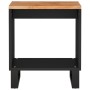 Mesa de centro madera maciza acacia y contrachapada 40x31x46 cm
