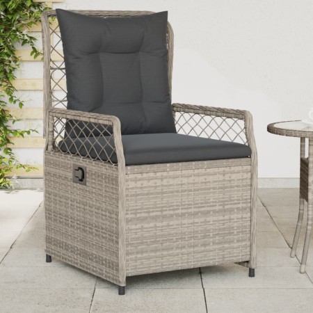 Sillones reclinables de jardín 2 uds ratán sintético gris claro en Sillas de jardín | Comprar online en Foro24