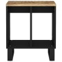 Mesa auxiliar madera maciza mango y tecnológica 40x31x46 cm