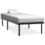 Estructura de cama sin colchón metal negro 90x200 cm