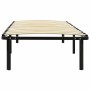Estructura de cama sin colchón metal negro 90x200 cm