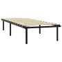 Estructura de cama sin colchón metal negro 100x200 cm