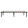 Estructura de cama sin colchón metal negro 100x200 cm