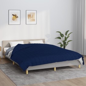 Manta con peso tela azul 200x225 cm 9 kg