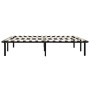 Estructura de cama sin colchón metal negro 160x200 cm