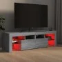 Mueble de TV con luces LED gris Sonoma 140x36,5x40 cm de vidaXL, Muebles TV - Ref: Foro24-822642, Precio: 102,52 €, Descuento: %