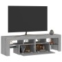 Mueble de TV con luces LED gris Sonoma 140x36,5x40 cm | Foro24.es | Tu tienda online para hogar, jardín y más Foro24.es