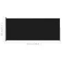 Toldo lateral retráctil de jardín negro 180x500 cm de vidaXL, Sombrillas - Ref: Foro24-313405, Precio: 92,64 €, Descuento: %