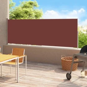 Retractable side awning for brown patio 180x500 cm by vidaXL, Umbrellas - Ref: Foro24-313408, Price: 102,92 €, Discount: %