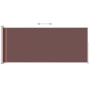 Ausziehbare Seitenmarkise für braune Terrasse 180x500 cm von vidaXL, Sonnenschirme - Ref: Foro24-313408, Preis: 104,52 €, Rab...