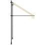 Toldo retráctil tela y acero crema 200x115 cm