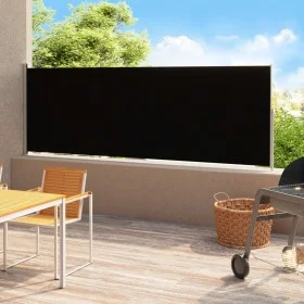 Toldo lateral retráctil para patio negro 200x500 cm by vidaXL, Umbrellas - Ref: Foro24-313417, Price: 97,07 €, Discount: %