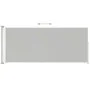 Retractable side awning for cream patio 200x500 cm by vidaXL, Umbrellas - Ref: Foro24-313418, Price: 97,68 €, Discount: %