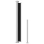 Ausziehbare Seitenmarkise für Terrasse, schwarz, 220 x 500 cm von vidaXL, Sonnenschirme - Ref: Foro24-313429, Preis: 102,33 €...